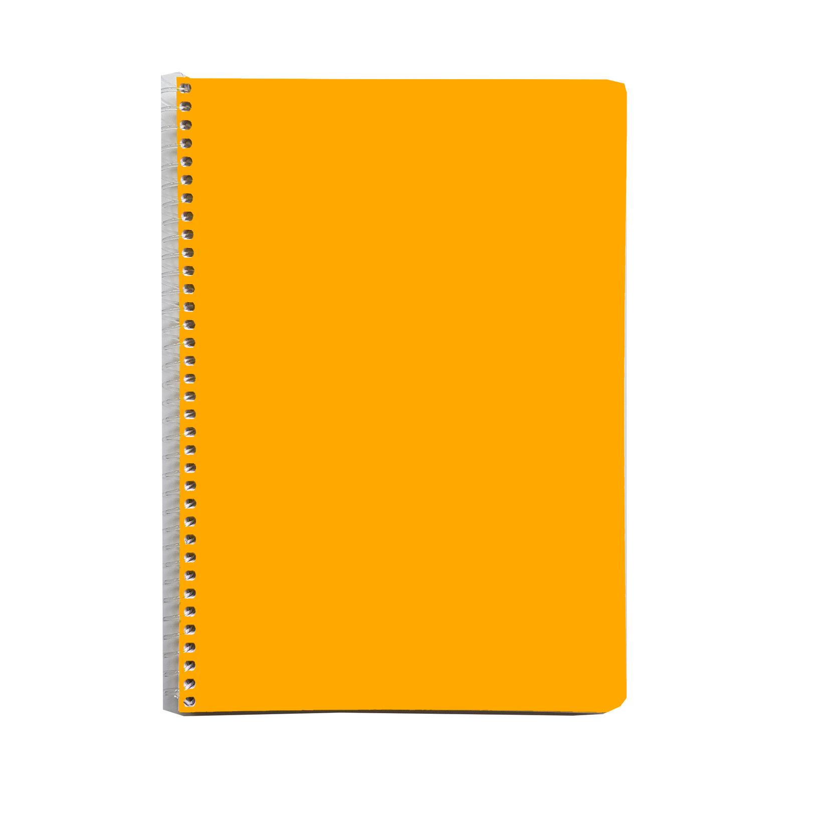 100 Yaprak Kareli Spiralli PP Kapak A4 Defter