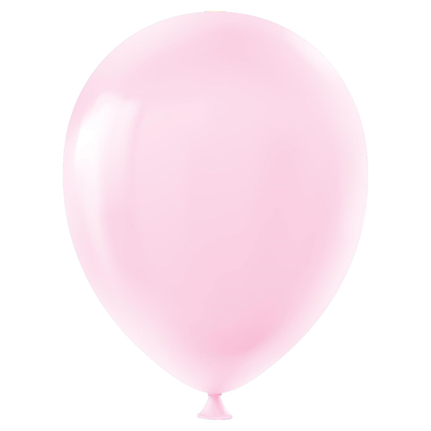 Helyuma Uyumlu Balon Açık Pembe Balon 12 inch 5 Adet