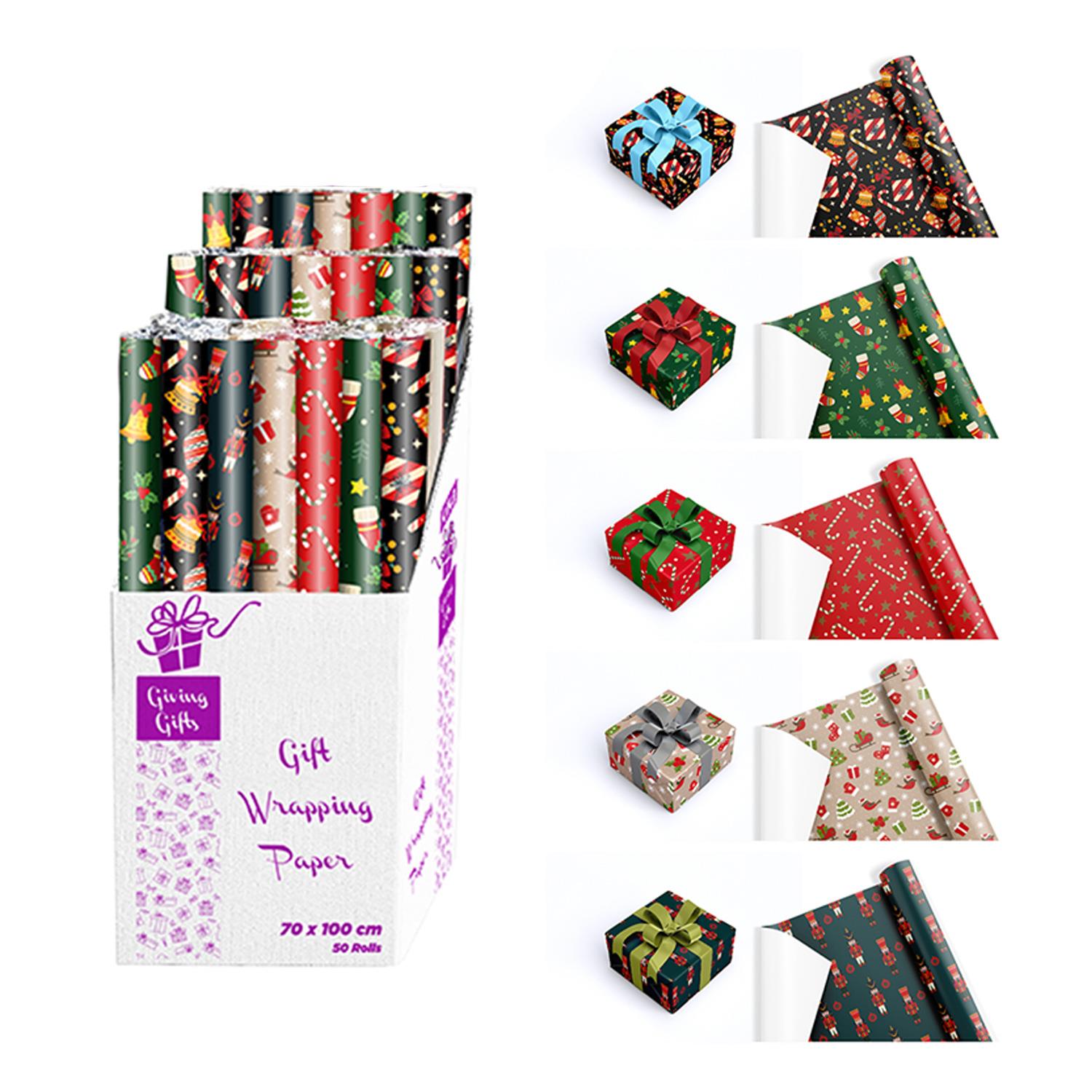 Yılbaşı Temalı Hediyelik Ambalaj Kağıdı 70x100cm