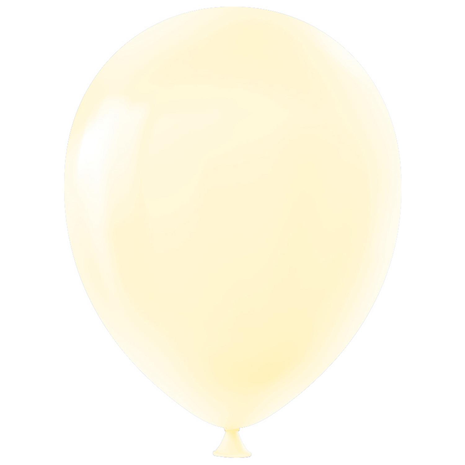 Helyuma Uyumlu Makaron Balon Makaron Sarı Balon 12 inch 5 Adet