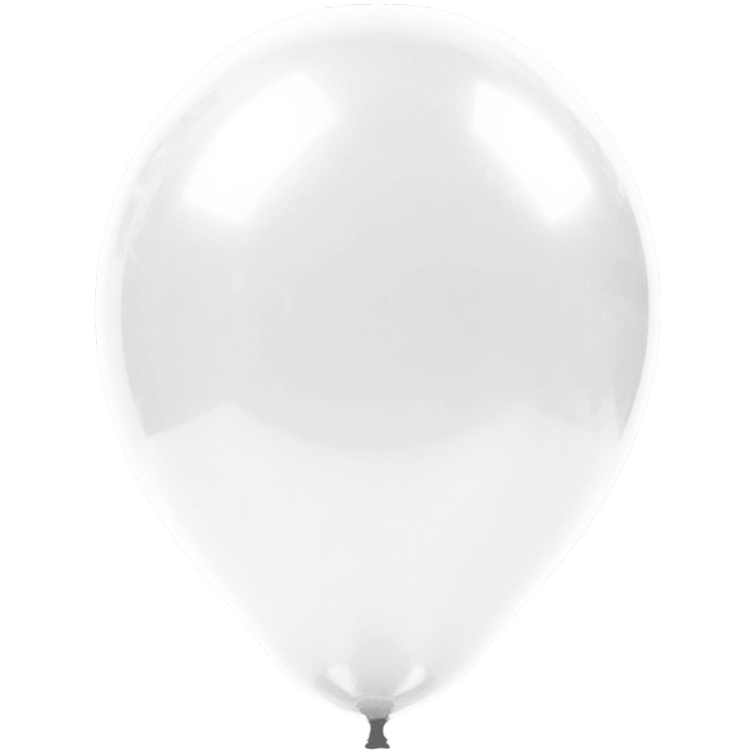 Helyuma Uyumlu Beyaz Metalik Balon 12 inç 5 Adet Metalik Beyaz Balon 12 inch
